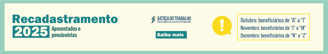 Recadastramento 2025 - aposentados e pensionistas