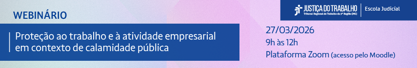 Webinário - Proteção ao trabalho e à atividade empresarial em contexto de calamidade pública