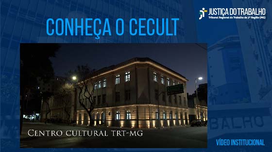 #trt3 #trtmg #cecut Criado em outubro de 2023, o Centro Cultural do TRT-MG (CECULT) investe em arte para promover gratuitamente a cultura, por meio de exposições, concertos, espetáculos, entre outras ações.   Conheça este espaço que, localizado à Rua da Bahia, n.112, integra o conjunto arquitetônico da Praça da Estação.  Saiba mais: https://portal.trt3.jus.br/internet/i... Contato: centrocultural@trt3.jus.br   #trt3 #trtmg #cecut #centrocultural #cultura