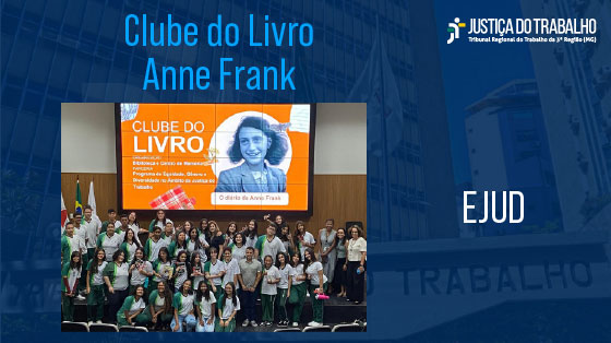 #trt3 #trtmg #clubedolivro #annefrank #bibliotecadotrt3 #ejud3 #centrodememoria