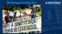 Manifestação em defesa da Justiça do Trabalho