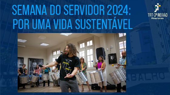 #trt3 #justiçadotrabalho #semanadoservidor #trt3 #justiçadotrabalho #semanadoservidor #trtmg #sustentabilidade   As comemorações da Semana da Servidora e do Servidor 2024 no TRT-MG envolveram apresentação musical, lançamento de coletânea literária, oficina de percussão e iniciativas voltadas para saúde, qualidade de vida e sustentabilidade social. Também foi exibido um curta-metragem comentado e houve uma roda de conversa com servidores ativos e aposentados para promover a integração.