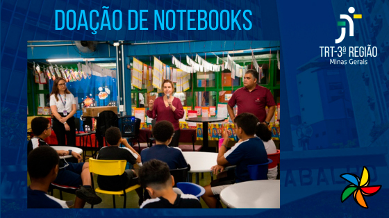 #justiçadotrabalho #trt3 #trtmg #justiçadotrabalho #trt3 #trtmg   Em mais uma ação do Comitê Regional do Programa de Combate ao Trabalho Infantil e de Estímulo à Aprendizagem, o TRT mineiro realizou, nesta quarta-feira (13/11), a doação de oito notebooks para as Escolas Estaduais Professora Benvinda de Carvalho e Professor Alisson Pereira Guimarães, ambas localizadas em Belo Horizonte.