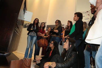 Alunos durante visita ao TRT-MG
