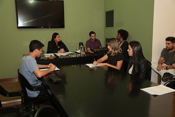 Alunos durante visita ao TRT-MG