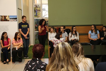 Alunos durante visita ao TRT-MG