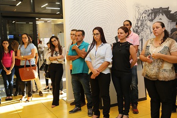 Alunos durante visita ao TRT-MG