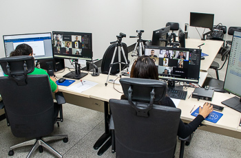 foto de audiência virtual na abertura da 16ª Semana Nacional da Execução Trabalhista