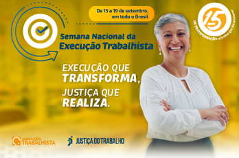 Arte nacional da Semana da Execução Trabalhista