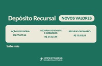 Depósitos recursais: confira os novos valores
