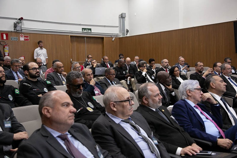 Plateia acompanha abertura do 4º Encontro Nacional de Segurança Institucional da Justiça do Trabalho