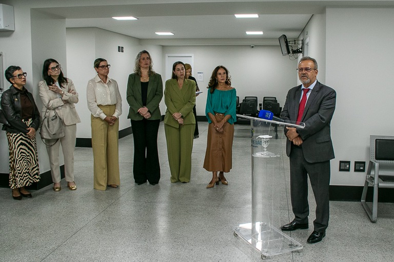 2026 0914 Abertura 16 Semana Nacional Execução Trabalhista-5.jpg Foto da solenidade de abertura da 16ª Semana Nacional da Execução Trabalhista na unidade II do Foro Trabalhista de Belo Horizonte