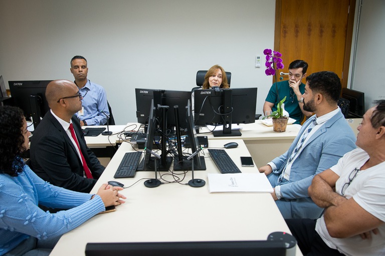 Audiência na 32ª Vara do Trabalho de BH -semana nacional de conciliação