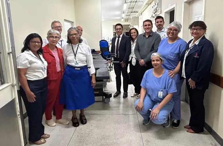 Juiz titular da Vara de Curvelo, Geraldo Magela Melo, visita Hospital Imaculada Conceição