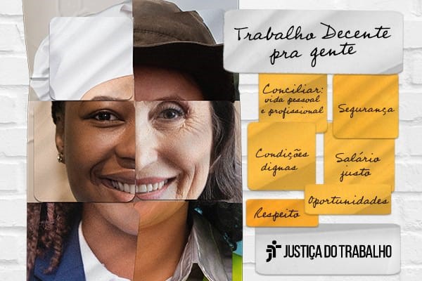 Arte da campanha- Trabalho decente