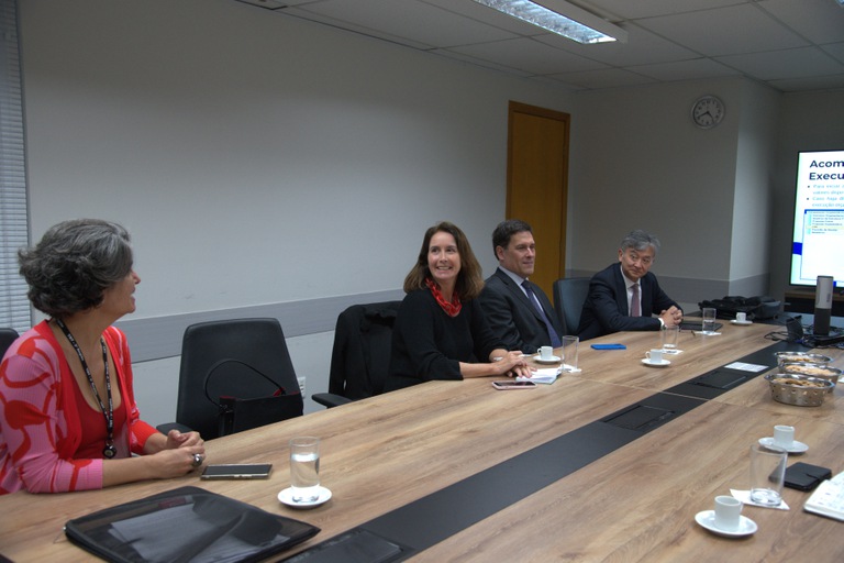 Diretora-geral do TRT-MG, Patrícia Helena dos Reis, recebe representantes do STF