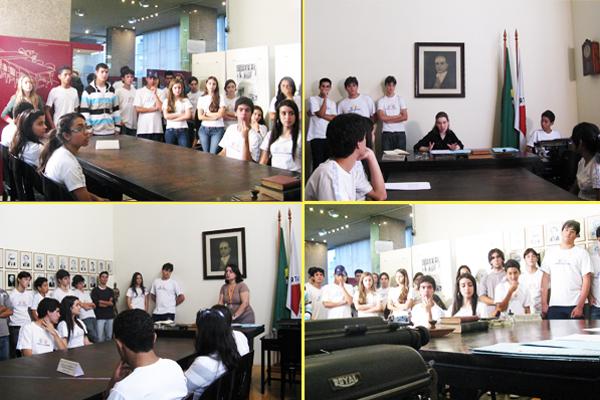 Alunos do Colégio Santo Antônio visitam Exposição da Memória da Justiça do Trabalho de Minas (imagem 1)