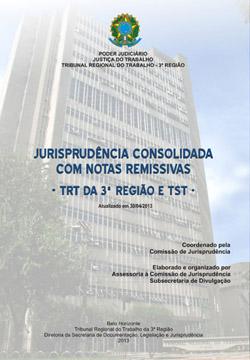 Publicado livro com jurisprudência do TRT-MG e TST (imagem 1) Publicado livro com jurisprudência do TRT-MG e TST (imagem 1)