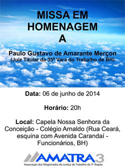 Missa em homenagem ao juiz Paulo Merçon (imagem 1)