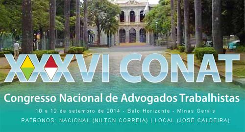 XXXVI Congresso Nacional de Advogados Trabalhistas ocorrerá em setembro (imagem 1)