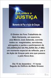 Tribunal fará culto ecumênico para marcar a virada de ano (imagem 1) Tribunal fará culto ecumênico para marcar a virada de ano (imagem 1)
