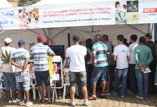 TRT presente na Ação Global combatendo trabalho infantil e acidentes de trabalho (imagem 3)