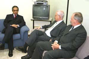 Raimundo Cândido Júnior, da OAB, Ministro José Luciano de Castilho Pereira e Juiz Tarcísio Alberto Giboski