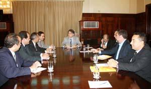 Prefeito de BH, Fernando Pimentel, reunido com diretores do TRT da 3ª Região