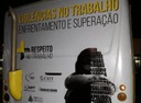 Campanha slogan ônibus