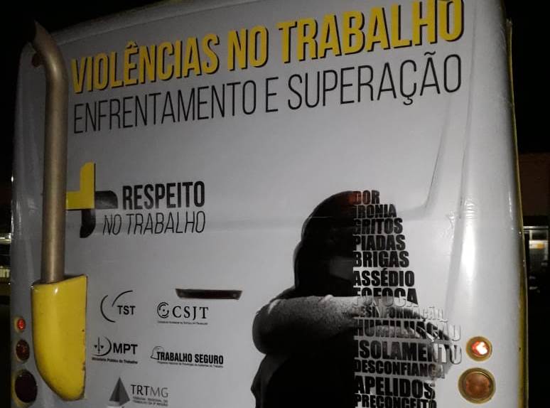 Programa Trabalho Seguro - TAC - Slogan em ônibus