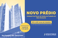 A partir de 4 de agosto: veja como será o funcionamento do Fórum Trabalhista de BH nas unidades I e II