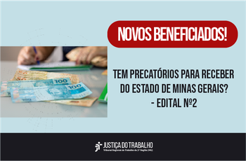 Inscrição para acordos de precatórios com governo do Estado