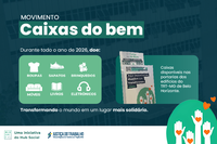 Participe do Movimento Caixas do Bem doando itens em bom estado no TRT-MG