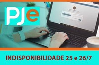PJe fica indisponível nestes sábado e domingo