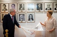 TRT realiza solenidade para colocação de foto da desembargadora Denise Alves Horta na galeria de ex-presidentes