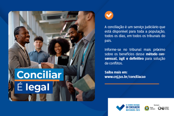 card de fundo azul com foto de dois homens sorrindo e apertando as mãos