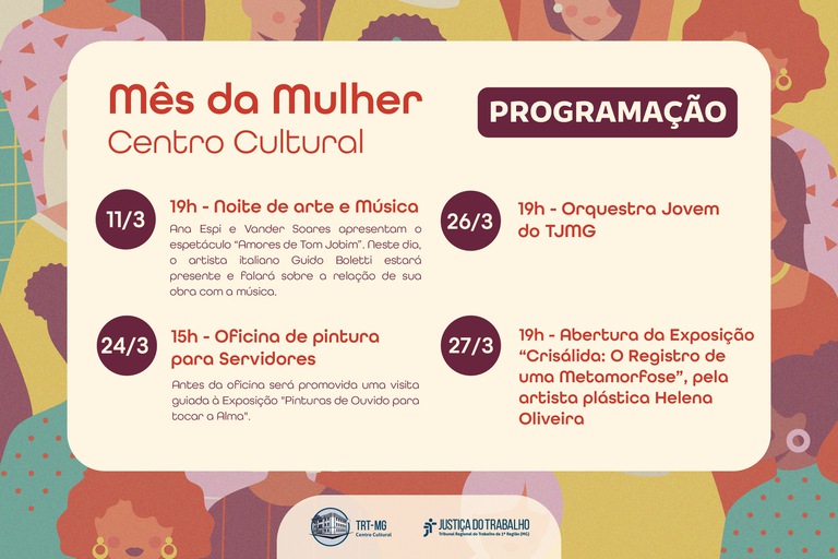 Programação do Mês da Mulher