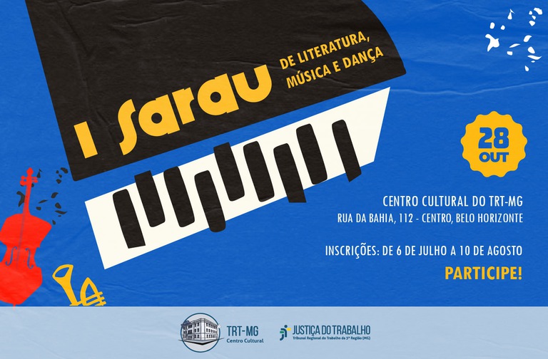 sarau cecult_mobile-destaque cópia.jpg Convite para o primeiro Sarau de Literatura, Música e Dança do Centro Cultural do TRT-MG