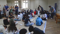 Adolescentes da Rede Estadual de Belo Horizonte  participam de Oficina de Pintura no Centro Cultural do TRT-MG