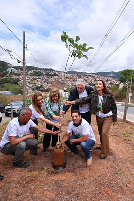 54973762508_9d977b2df7_w.jpg A imagem mostra 6 pessoas participando do plantio de mudas.