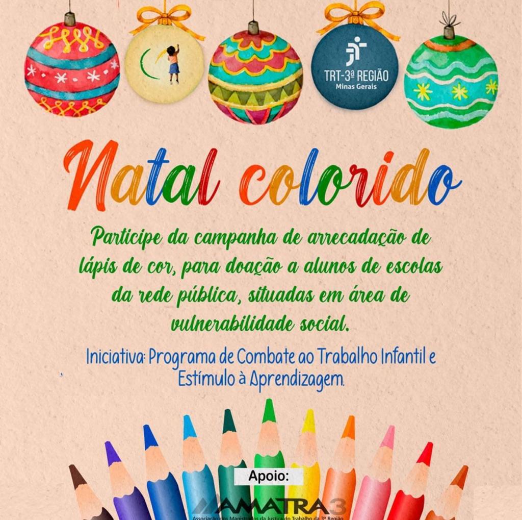 Cartaz campanha natal colorido 2022
