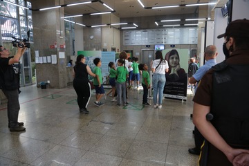 Foto exposição "um mundo sem trabalho infantil"