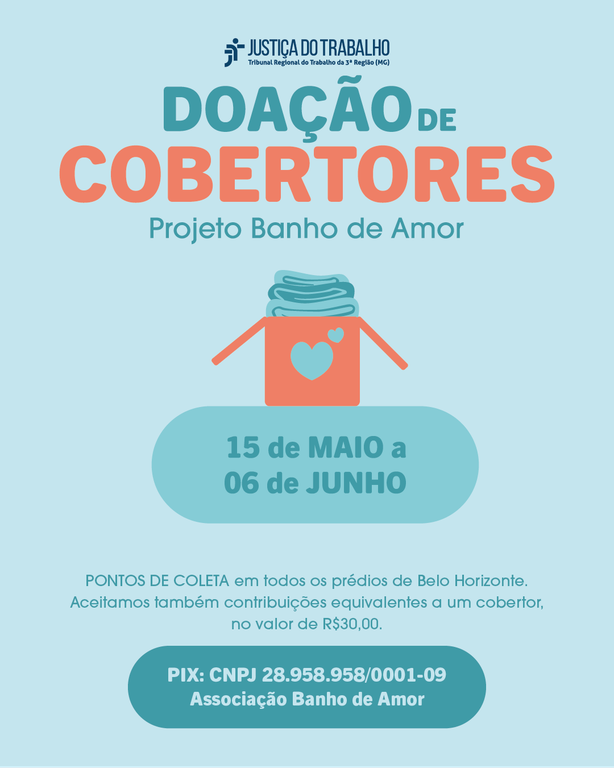 Campanha de doação de cobertores em apoio ao projeto Banho de Amor, que oferece dignidade e acolhimento à população em situação de rua. 