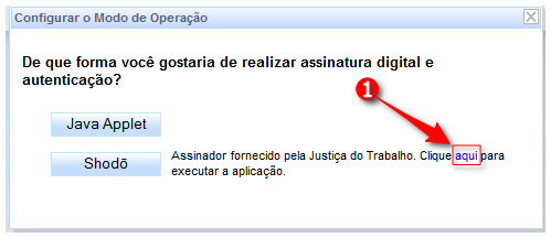 Assinador digital jnlp não abre