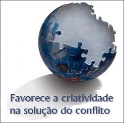Favorece a criatividade na solução do conflito