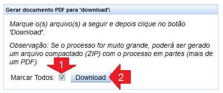 Clicar no botão Download.