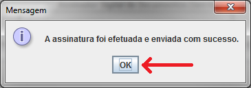 Mensagem de documento(s) assinado(s).