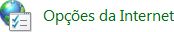 Clicar no item Opções da internet.