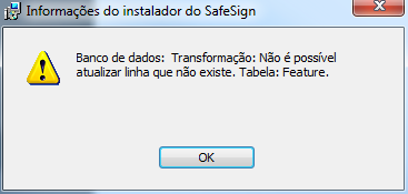 safesign - instalar - erro 1