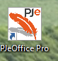 Icone do PJeOffice Pro na área de trabalho do Windows